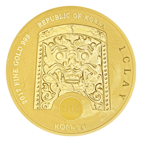 1 oz 2017 South Korean Chiwoo Cheonwang Gold Round | KOMSCO
