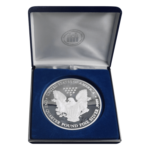 Ronde 1/4 livre d'argent réplique Aigle américain