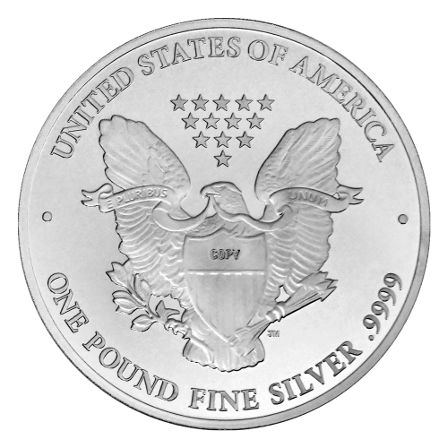 1 pound Random Year American Eagle Replica Silver Round
