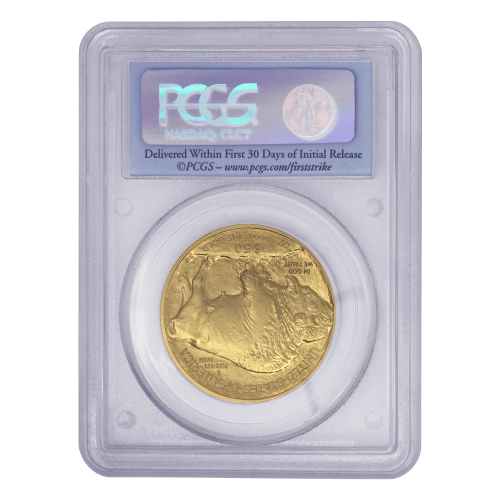 Pièce 1 once d'or MS-69 Premières pièces frappées Bison 2009 | Monnaie des États-Unis