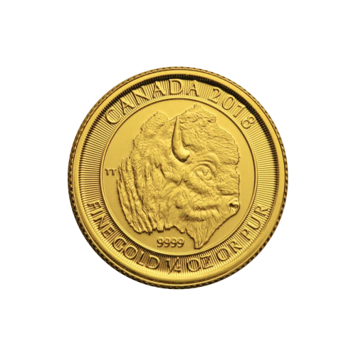 1/4 oz 2018 Canadian Bison Gold Coin | Royal Canadian Mint