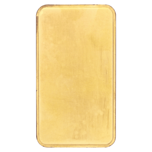 5 oz Blank Back Gold Bar | Johnson Matthey