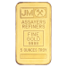 5 oz Blank Back Gold Bar | Johnson Matthey
