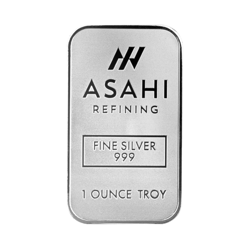 1 oz Silver Bar | Asahi Refining | Silver Gold Bull Canada