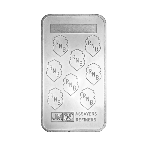 5 oz Republic National Bank of New York Silver Bar | Johnson Matthey