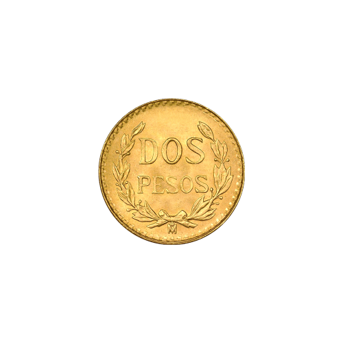Random Year Mexican 2 Pesos Gold Coin