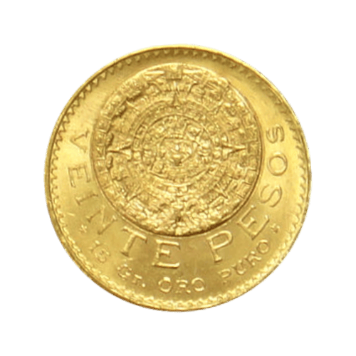Pièce d'or 20 pesos mexicains d'année aléatoire