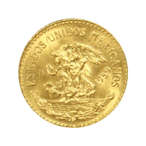 Pièce d'or 20 pesos mexicains d'année aléatoire