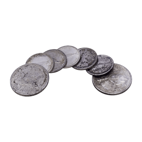 Sac de pièces de circulation canadiennes en argent 50 % d'une valeur nominale de 1 $ | Monnaie royale canadienne