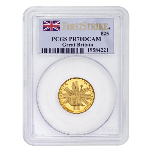 Ensemble de 4 pièces d'or Épreuve numismatique Britannia Année aléatoire | La Monnaie royale