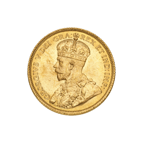 Pièce d'or 5 $ Réserve d'or du Canada 1913
