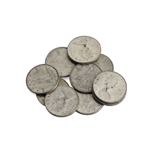 Sac de pièces de circulation canadiennes en argent à 50 % 1968 Valeur nominale 1 $ | Monnaie royale canadienne