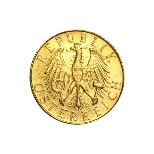Pièce d'or 25 Schillings autrichiens d'année aléatoire
