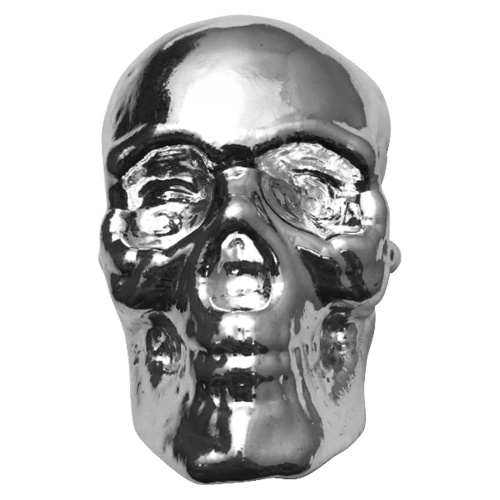 1 kilo Silver Skull | Yeager's Poured Silver