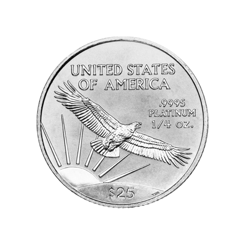 Pièce 1/4 once de platine Aigle américain Année aléatoire | Monnaie des États-Unis