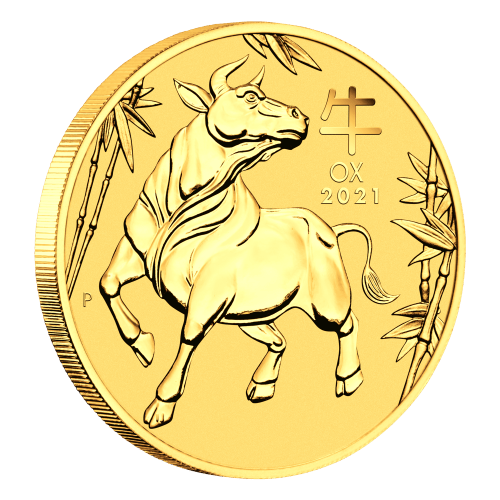 1 oz 2021 Lunar Year of the Ox Gold Coin | Perth Mint | Silver