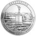 5 oz 2011 America the Beautiful Gettysburg National Military Park MS-69 Silver Coin | United States Mint