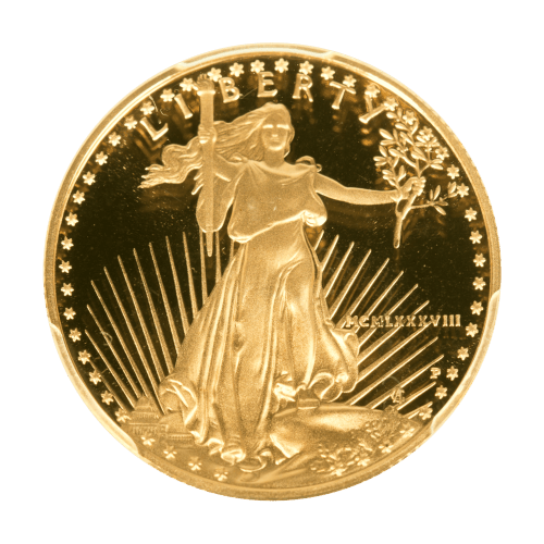 Set of 4 x Random Year American Eagle PR69 DCAM Proof Gold Coins | United States Mint