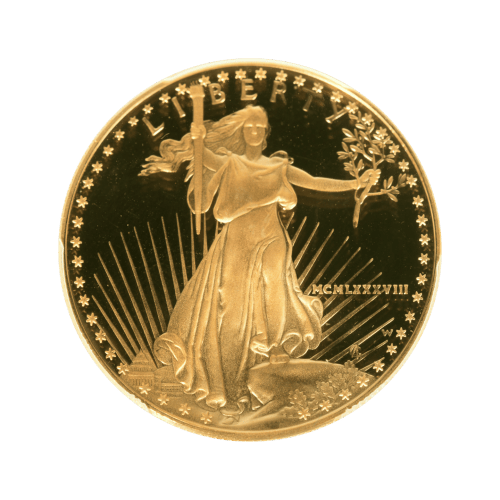 Set of 4 x Random Year American Eagle PR69 DCAM Proof Gold Coins | United States Mint
