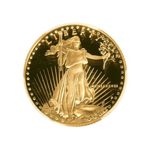 Set of 4 x Random Year American Eagle PR69 DCAM Proof Gold Coins | United States Mint