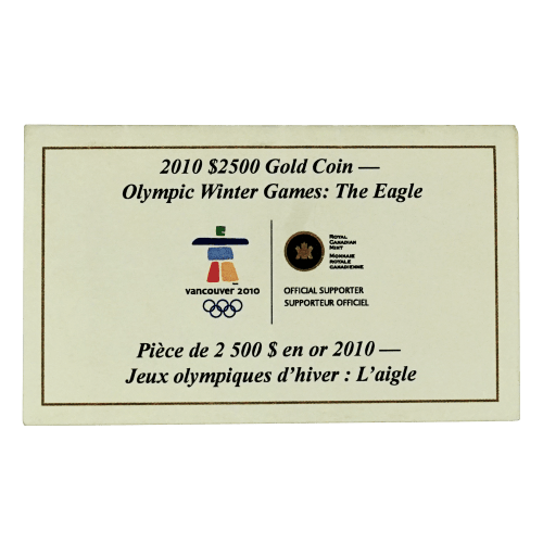1 kilo 2010 Vancouver Olympic Games: The Eagle Gold Coin | Royal Canadian Mint