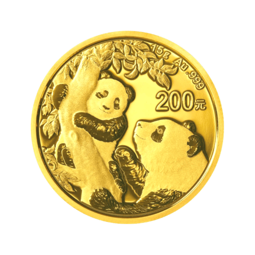 Pièce 15 grammes en or Panda Chine 2021 | Monnaie chinoise