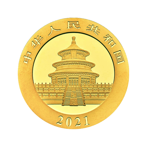 Pièce 15 grammes en or Panda Chine 2021 | Monnaie chinoise