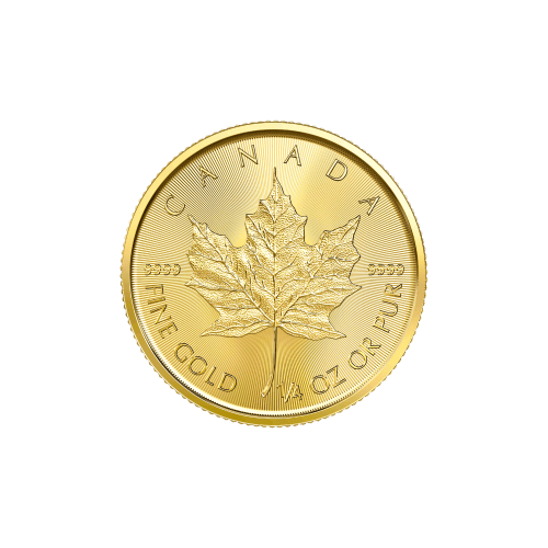 1/4 oz 2021 Canadian Maple Leaf Gold Coin | Royal Canadian Mint