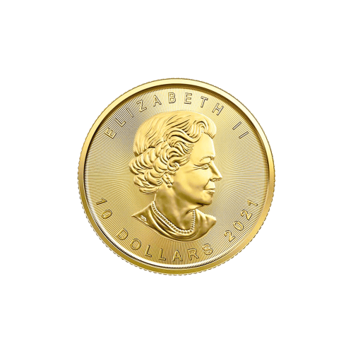 1/4 oz 2021 Canadian Maple Leaf Gold Coin | Royal Canadian Mint