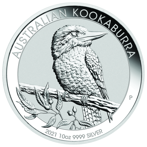 Pièce 10 onces d'argent Kookaburra australien 2021 | Monnaie de Perth