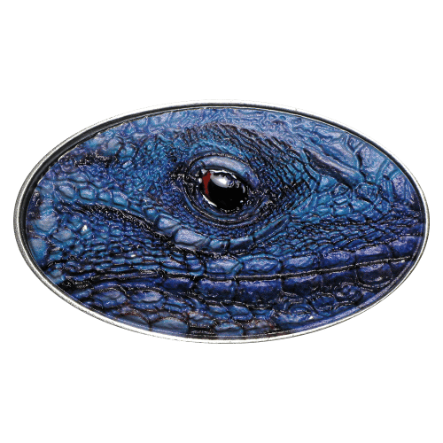 Pièce 1 once d'argent Relief ultra haut Iguane bleu Niue 2012