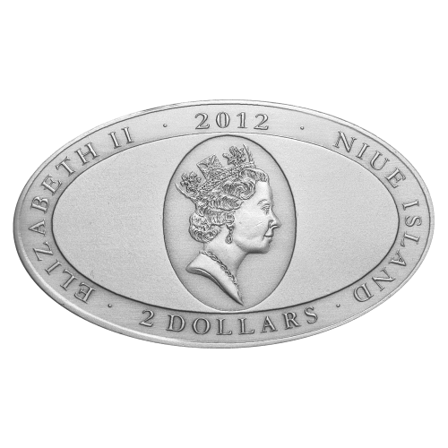Pièce 1 once d'argent Relief ultra haut Iguane bleu Niue 2012