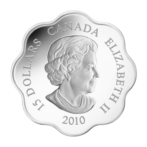 Pièce d'argent Année du Tigre de la Monnaie royale canadienne en forme festonnée 2010