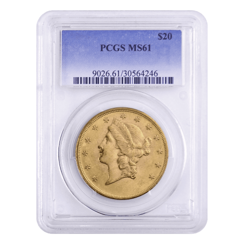 Pièce 20 $ en or MS-61 Liberté Double Aigle Année aléatoire | Monnaie des États-Unis