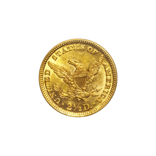 Pièce 2,5 $ en or MS-61 Liberté Quart d'Aigle Année aléatoire | Monnaie des États-Unis