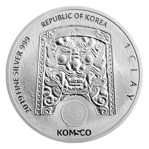 Ronde 1 once d'argent Chiwoo Cheonwang Corée du Sud 2019
