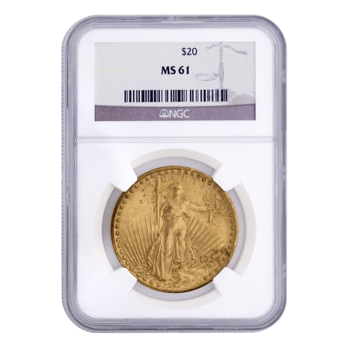 Random Year $20 Saint-Gaudens MS-61 Gold Coin | United States Mint