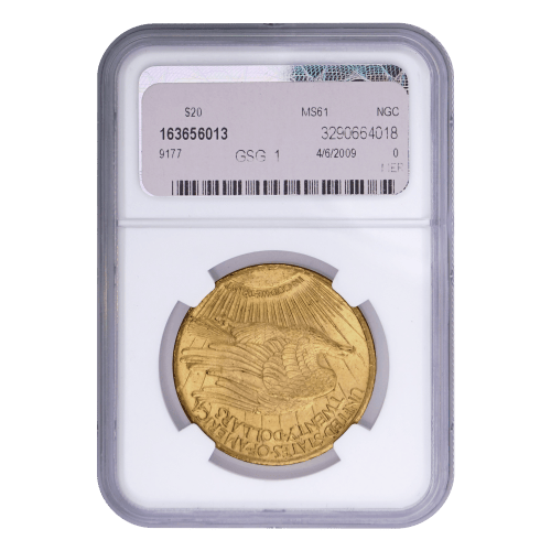 Random Year $20 Saint-Gaudens MS-61 Gold Coin | United States Mint