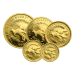 Set of 5 x Random Year Australian Nugget Proof Gold Coins | Perth Mint