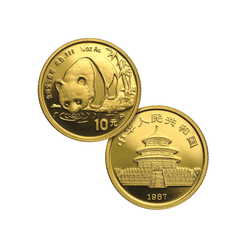 Set of 5 x 1987 Chinese Panda Proof Gold Coins | Chinese Mint