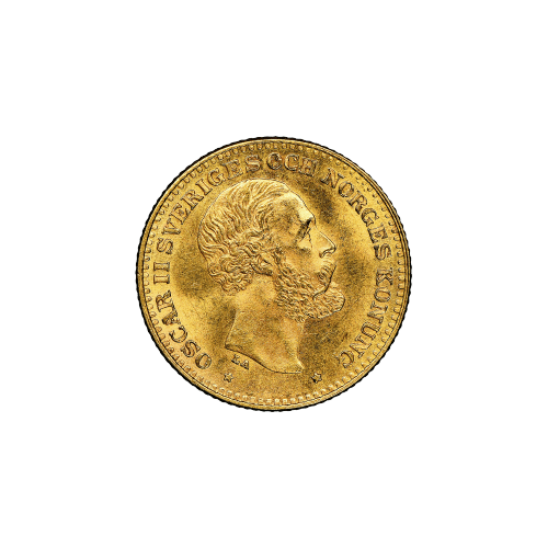 Pièce d'or 10 couronnes suédoises Année aléatoire | Monnaie royale suédoise