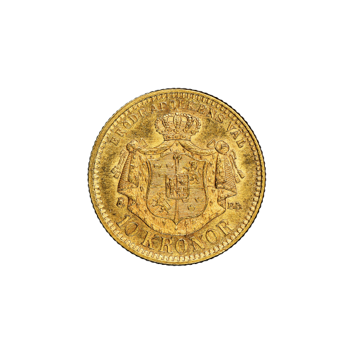 Pièce d'or 10 couronnes suédoises Année aléatoire | Monnaie royale suédoise