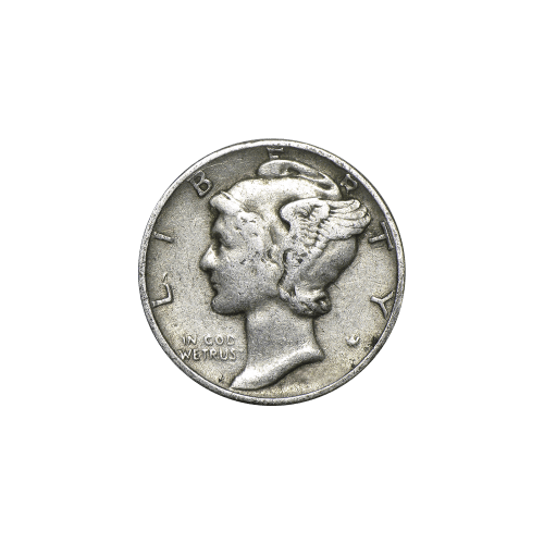 $100 Face Value Bag of U.S. Mercury Dime 90% Circulation Silver Coins | United States Mint