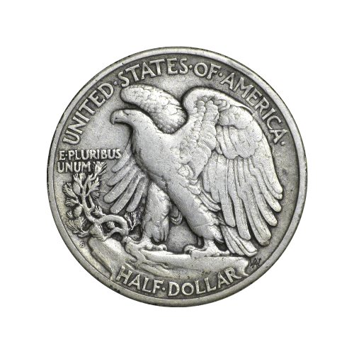Sac de pièces de circulation en argent pur à 90 % Demi dollar Liberté marchant Valeur nominale 100 $ | Monnaie des États-Unis