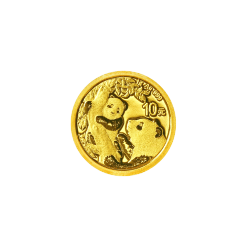 Pièce 1 gramme en or Panda Chine 2021 | Monnaie chinoise