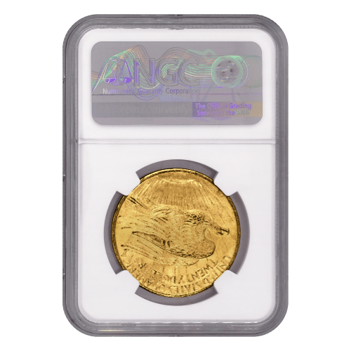 Pièce 20 $ en or MS-63 Saint-Gaudens Sans devise 1908 | Monnaie des États-Unis