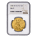 Pièce 20 $ en or MS-63 Saint-Gaudens Sans devise 1908 | Monnaie des États-Unis
