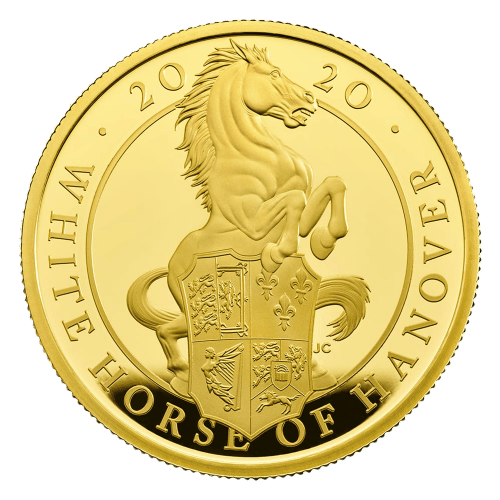 1 oz 2020 Queen's Beasts: White Horse of Hanover Proof Gold Coin | The Royal Mint