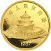 Pièce 5 onces en or Épreuve numismatique Panda Chine 1987 | Monnaie chinoise