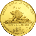 Ronde 5 onces en or Épreuve numismatique Beaver LTEE 1977 | Johnson Matthey
